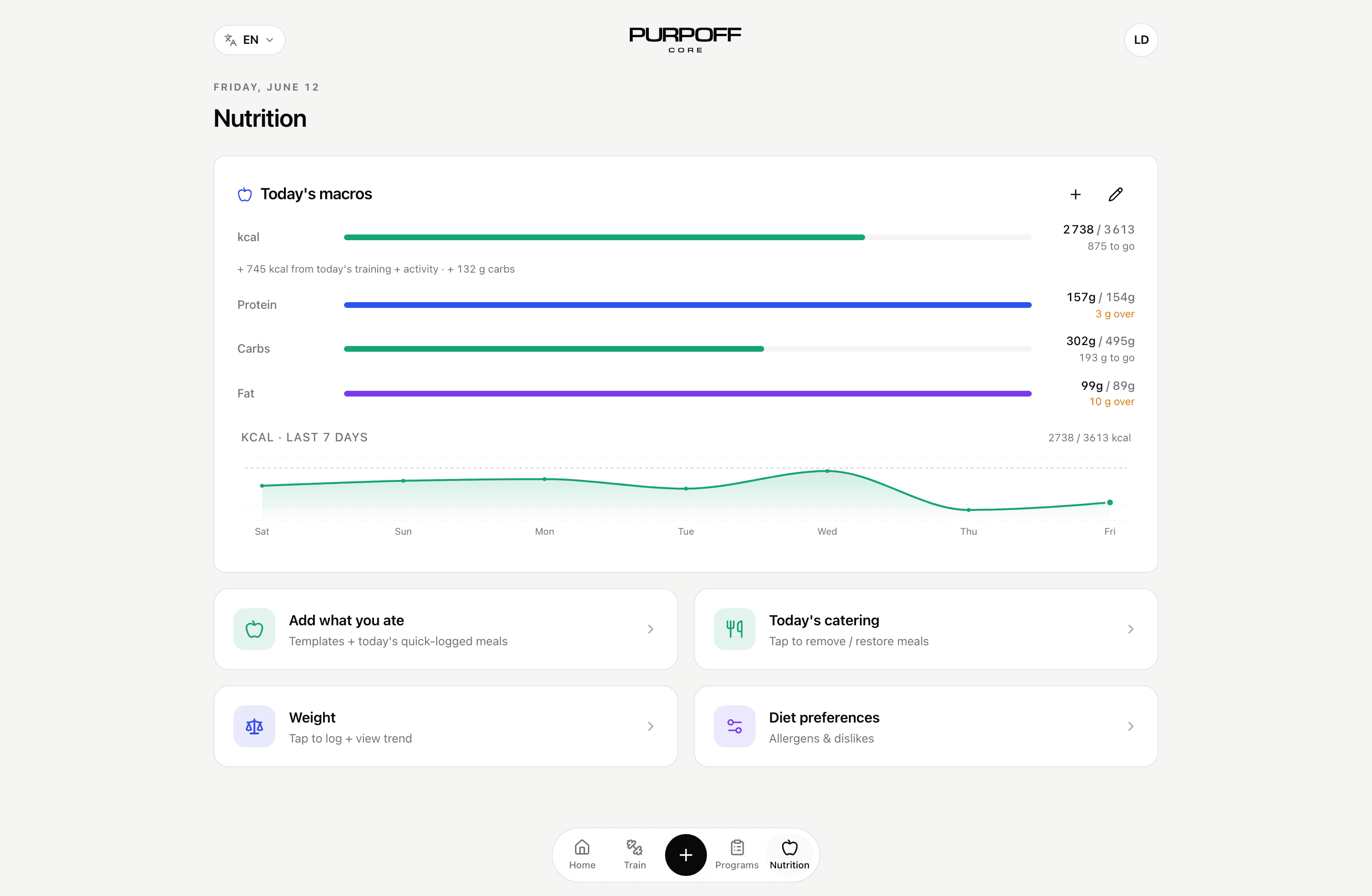 Nutrition without the logging